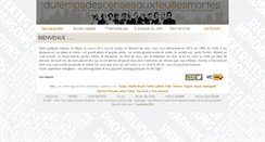 Desktop Screenshot of dutempsdescerisesauxfeuillesmortes.net